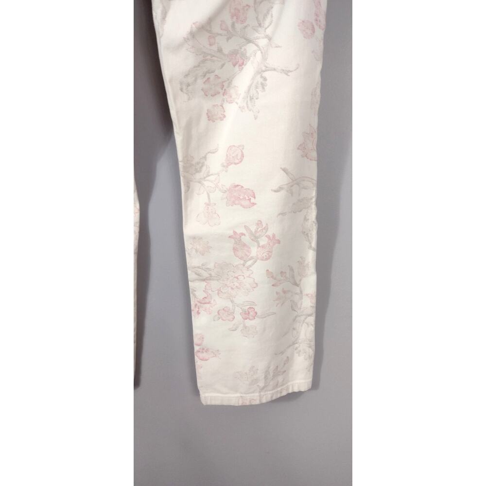 Ralph Lauren Floral Jean Modern Straight Ankle Cottagecore Coquette Sz 10 - Picture 12 of 16